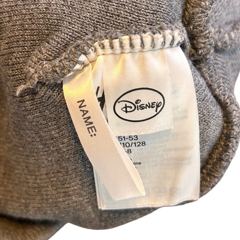 Disney H&M Mickey Mouse Hat Gray Pom Pom Kids Child Size 4-8 Youth‎ Knit Beanie